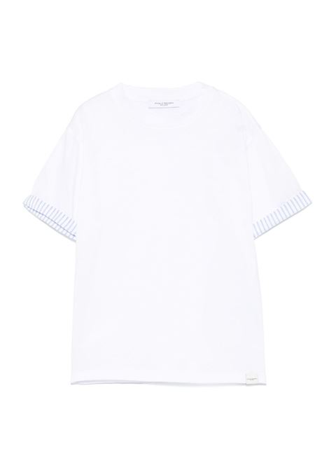 T-shirt con dettagli a contrasto PAOLO PECORA KIDS | PP4050BIANCO